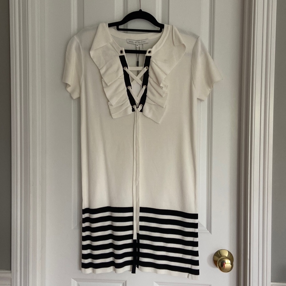 English Factory cotton knit dress